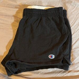 Champion women’s Black Athletic Shorts with Logo